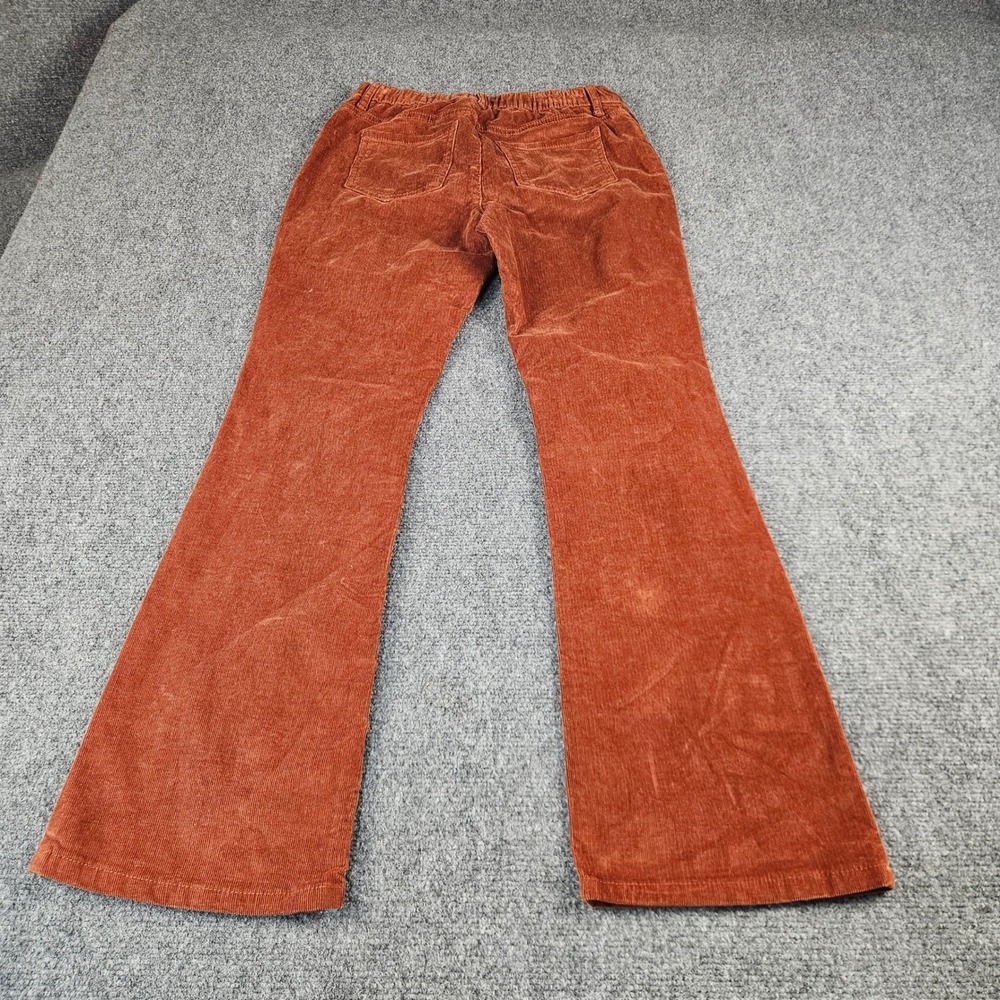 Carters Kid Girls Rust Orange Corduroy Flare Leg Pants Size 14 14A Stretch - Picture 7 of 7
